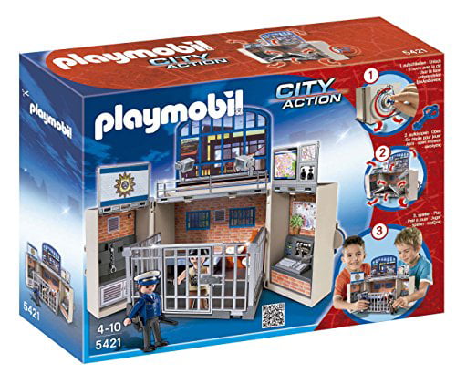 Playmobil @ @ @ @ clip fasteners @ @ @ @ house building @ @ police wall chateau @ a53
