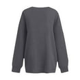 thumbnail image 4 of WREESH Womens Fashion Crewneck Sweatshirts Printed Loose Long Sleeves Blouse Casual Tops Sweatshirt Pullover Gray, 4 of 4