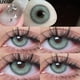 thumbnail image 4 of UYAAI-lentes de contacto de Color para miopía, lentillas azules con dioptrías, Cosméticos anuales, 2 unids/lote/par, 4 of 4