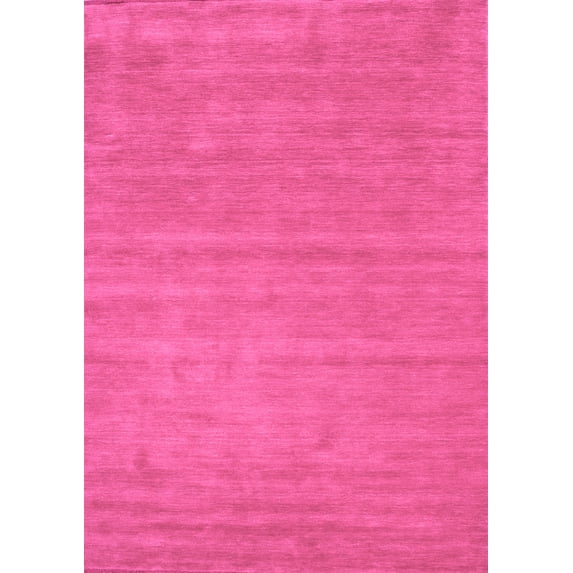 Ahgly Company Indoor Rectangle Abstract Purple Contemporary Area Rugs, 7' x 10'
