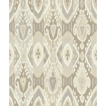 Advantage Villon Light Grey Ikat Wallpaper
