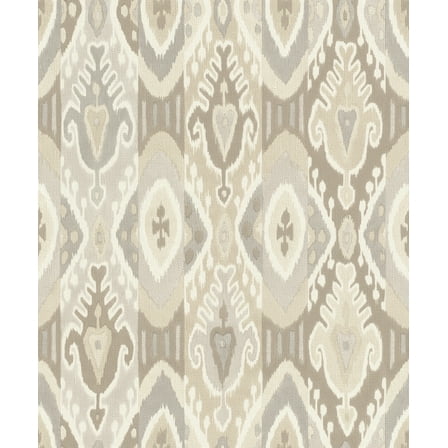Advantage Villon Light Grey Ikat Wallpaper