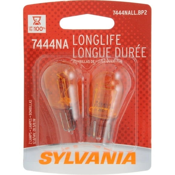 7444NALL.BP2 Long Life Blister Pack Twin Turn Signal Light Bulb By SYLVANIA