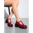 thumbnail image 5 of DREAM PAIRS Women's T-Strap Mary Jane Pumps, Round Toe Chunky Block Heel Platform Dress Shoes for Work Wedding Party, 5 of 7
