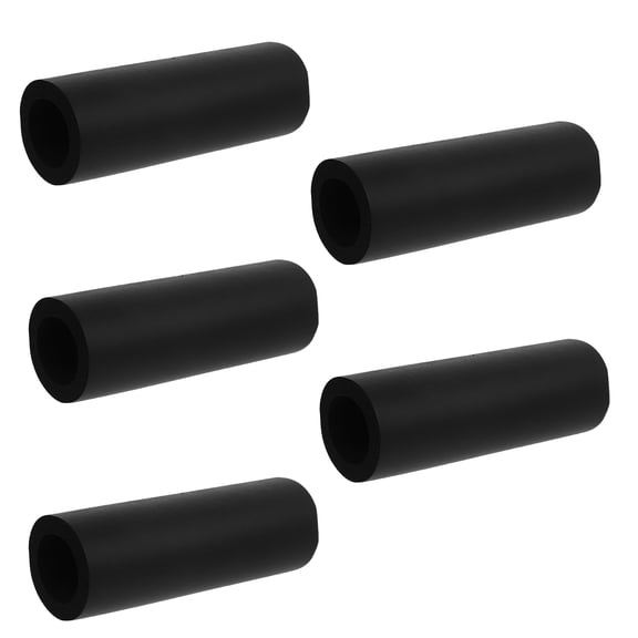 Raindrops 5Pcs Non-Slip Design Dog Leash Handle Sponge Sleeve in Black for Pet Owners