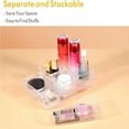 thumbnail image 3 of 12pcs Storage Box Plastic Transparent Stackable Free Combination Storage Case Drawer Organizer Desktop Divider for Bedroom Kitchen Office, 3 of 9