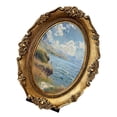 thumbnail image 3 of Marco de imagen oval de resina de resina de resina recolectando soporte de pantalla de imagen de diseño retro para la sala de estar de la galería de, 3 of 8