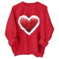 thumbnail image 1 of Chemises de Saint-Valentin pour Filles et Enfants Cœur Mignon Graphique Chandails en Molleton de la Saint-Valentin Manches Longues Col Rond Hauts de Vacances Vêtements pour Tout-Petits Garçon, 1 of 2