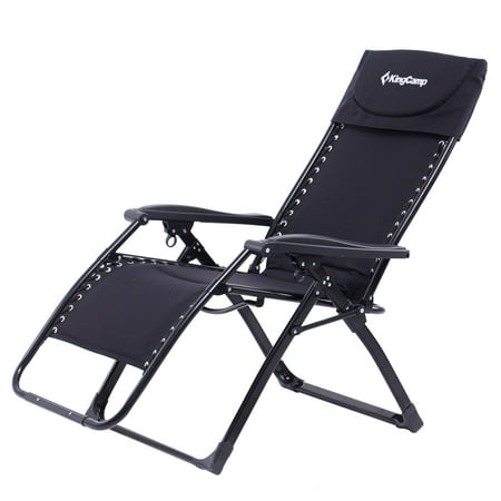 - KingCamp Zero Gravity Chair Oversized XL Padded Free-Adjustment Heavy Duty Lounger Patio Chair with Square Legs for Garden Outdoor Yard Beach 300 lbs Weight Capacity