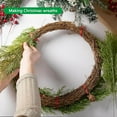 thumbnail image 4 of 60 Pcs Artificial Pine Branches- 13.5 Inch Plastic Faux Pine Leaves Picks- Fake Christmas Greenery Pine Sprigs for DIY Garland Wreath Christmas Party Home Garden Decoration, 4 of 5
