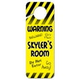 thumbnail image 1 of Skyler Male Name Do Not Disturb Plastic Door Knob Hanger Warning Room Sign - Yellow, 1 of 1