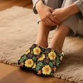 thumbnail image 3 of Chaqlin Classic Sunflower Paw Print Autumn Gifts Slippers Soft Plush Fuzzy Comfy Non Slip Indoor Outdoor House Shoes Warm Cozy Memory Foam Sole Lightweight, 3 of 7
