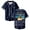 Navy, variant on Avery Anna Let Go Letters Tour Baseball Jersey Short Sleeve Button-up Shirts Men Women Streetwear Tops