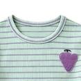 thumbnail image 7 of KPOPLK Kids Toddler Infant Girls Clothes Outfit Sets 2 Piece Casual Heart Print Short Sleeve Round Neck Top Shirt+Pants for 3 6 9 12 Months 2t 3t 4t(2-3 Years,Purple), 7 of 7