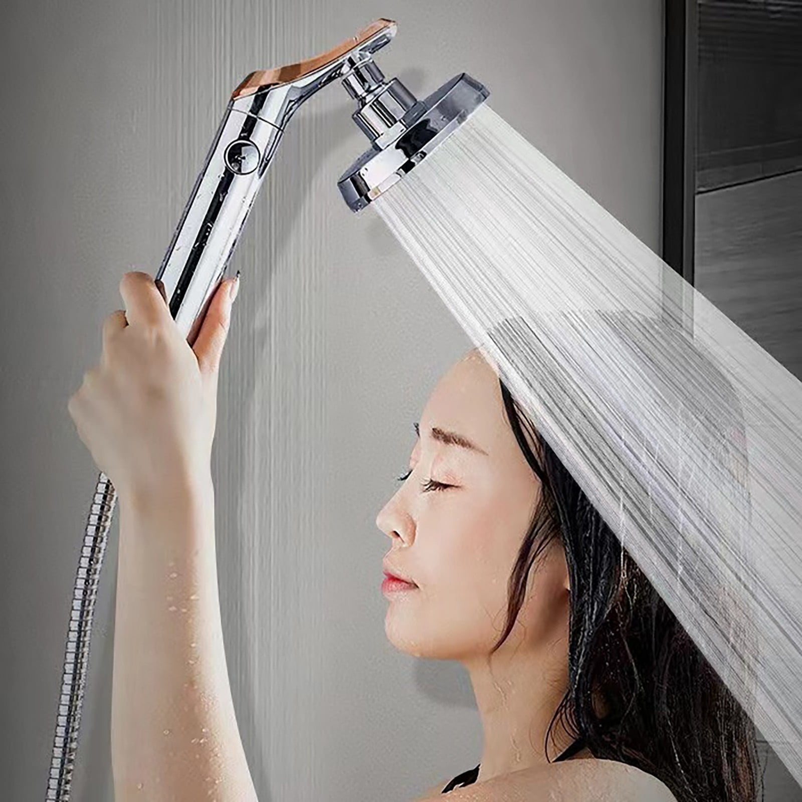 Pommeau De Douche Haute Pression, 5 Modes Réglables, Pommeau De Douche Haute Pression 5 Modes Reglables Pommeau De Douche Avec Flexible De 1 5 M 96497016