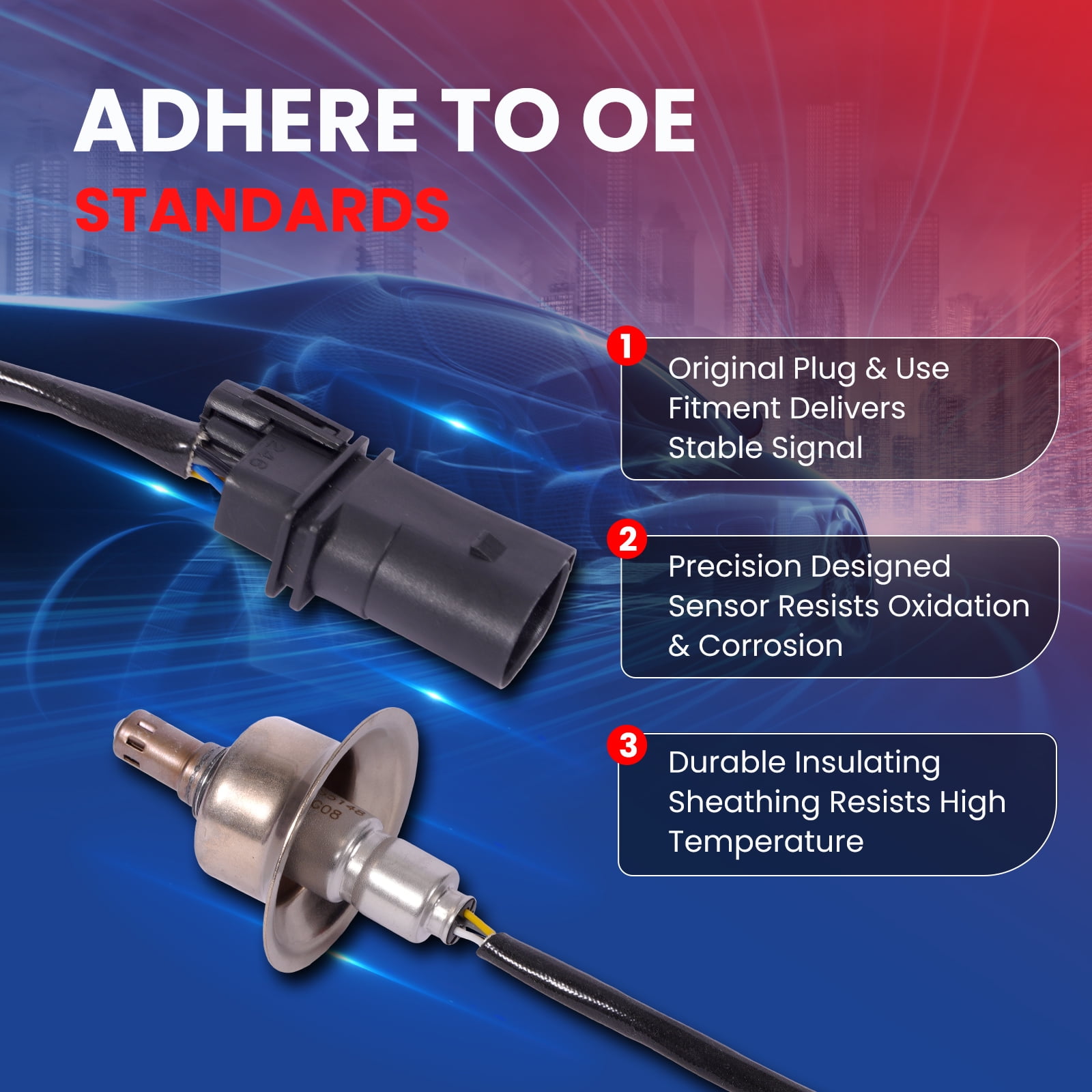 MOCA AUTOPARTS 234-5714 Upstream Oxygen Sensor Fit for 2019-2022 Kia Sportage 2.4L & 2016-2020 Kia Optima 2.0L 2.4L & 2018-2021 Hyundai Tucson 2.4L