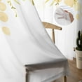 thumbnail image 5 of ERUNPONLY Yellow Eucalyptus Leaves Sheer Curtains 63 Inch Length 2 Panels Set, Spring Floral Summer Botanical Voile Window Treatment Curtains Sheers Drapes for Bedroom/Living Room/Kitchen 52x"63"x2, 5 of 7