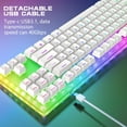 thumbnail image 6 of Womier K87 RGB Backlit TKL USB Mechanical Gaming Keyboard with Keycap Puller & Type-C Cable, Red, 6 of 9