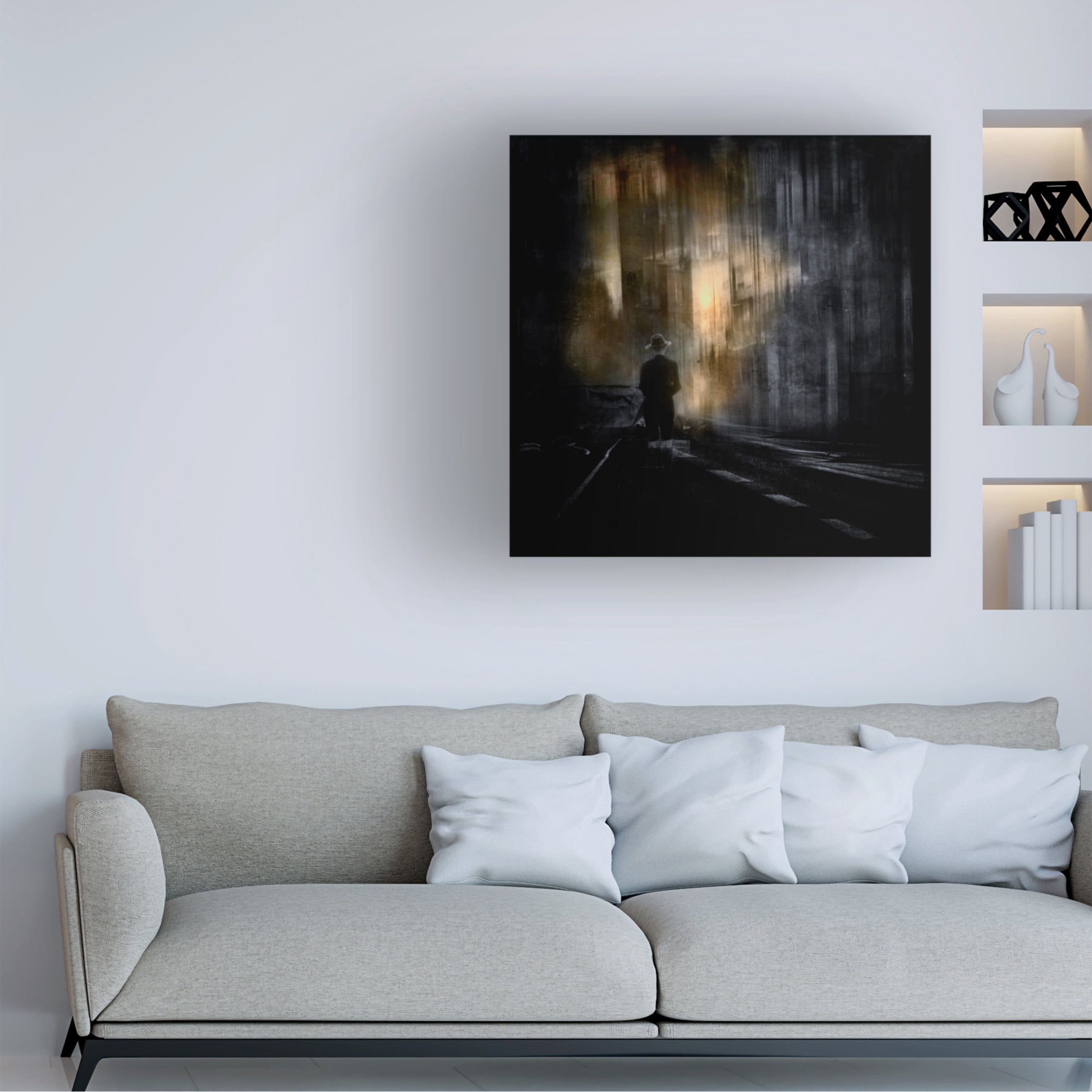 Canvas Wall Art - Rachel Pansky 'Hope' Wall Art for Living Room, Bedroom, or Office Décor by Trademark Fine Art - 14 x 14 Inches