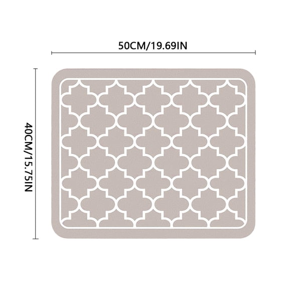 Alfombrilla de diatomeas para cafetera,encimera de cocina,alfombrilla de drenaje,aislamiento térmico,almohadilla absorbente de agua,protector antideslizante para cafetera,licuadora y tostadora.