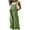 Green, variant on IROINNID Sleeveless Jumpsuit For Women Full-Length Linen Cotton Pocket Casual Wide Leg Side Button Jumpsuit