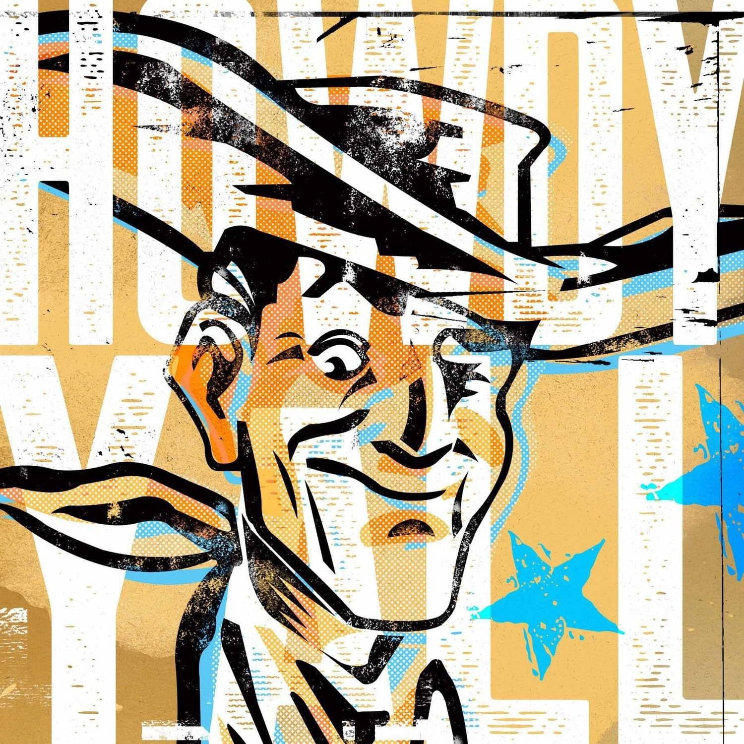 "Howdy Yall Vic" Painting Print on Wrapped Canvas