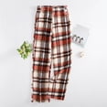 thumbnail image 2 of Basysin Women's Print Plush Pajama Pants Women Sleep Pants Drawstring Elastic Waist Long Loungewear Trousers, 2 of 6
