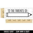 thumbnail image 2 of To the Parents Of Signature School Teacher Pencil Fill-in Self-Inking Rubber Stamp Ink Stamper for Business Office - Purple Ink - Large 2-2/4 Inch, 2 of 7