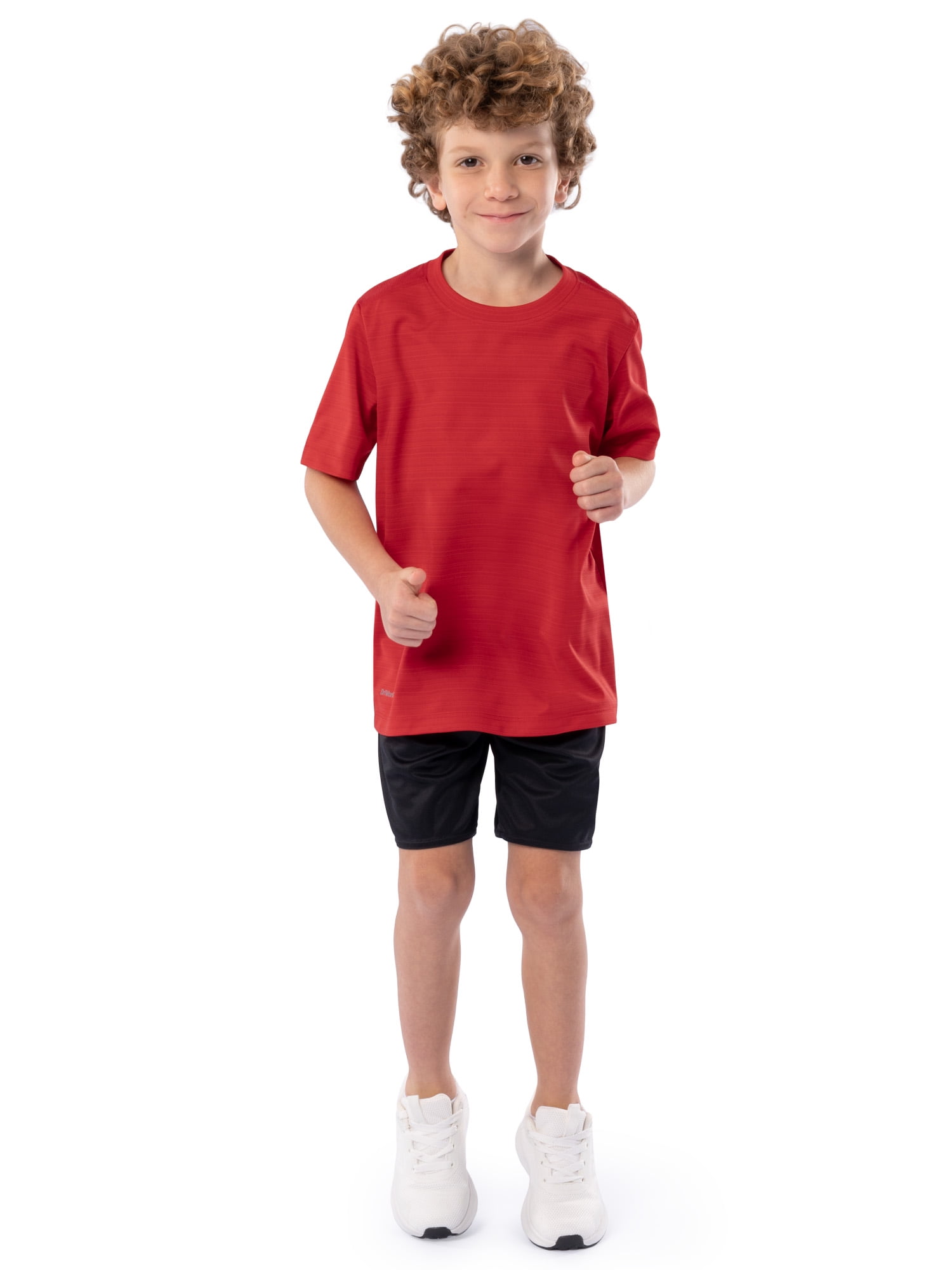 Athletic Works Boy's Short Sleeve Core Tee, Sizes 4-18 & Husky