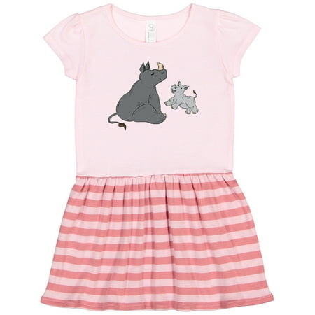 

Inktastic Cute Rhinos Gift Toddler Girl Dress