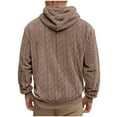 thumbnail image 5 of Mens Big and Tall Hoodies Pullover Fall Casual Oversized Long Sleeve Hooded Sweatshirt with Pockets for Men (Brown 2XL), 5 of 5