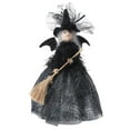 thumbnail image 1 of Halloween Small Witch Toy Trickery Prop 11 Inch Tree Topper Witch  Black, 1 of 8