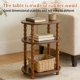 thumbnail image 5 of GOODLAN Wooden 3-Tier Side Table, Small End Table for Living Room and Bedroom, Rustic Walnut  Vintage Accent Coffee Table Nightstand with Storage, 5 of 9
