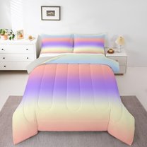 Homewish Watercolor Tie Dye 3-Piece Full Size Comforter Sets For Female Men Adults,Abstract Ombre Bedding Comforter Set,Gradient Vintage Aesthetic Lightweight Bedding Sets,Luxury Bedroom Decor