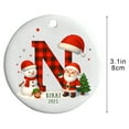 thumbnail image 3 of karymi 26 Letters Christmas Tree Decoration Pendant Christmas Tree Ornaments Personalized DIY Christmas Ornaments Christmas Decoration Xmas Tree Hanging Decor Christmas Decorations Indoor, 3 of 6