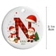 thumbnail image 3 of Adornos navideños con letras del alfabeto | 26 colgantes decorativos | Decoración navideña personalizada para hacer tú mismo, 3 of 6