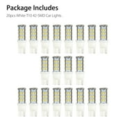 TSV 20pcs Bright RV Trailer T10 921 194 42-SMD, 12V Car Interior Backup Reverse LED Lighting Bulbs Light Width Lamp Xenon, White