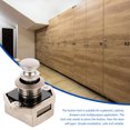 thumbnail image 2 of BESTOYARD 1 Set Button Lock for RV Cabinet Drawer Lock Latch Knob Silver ABS Material, 2 of 5