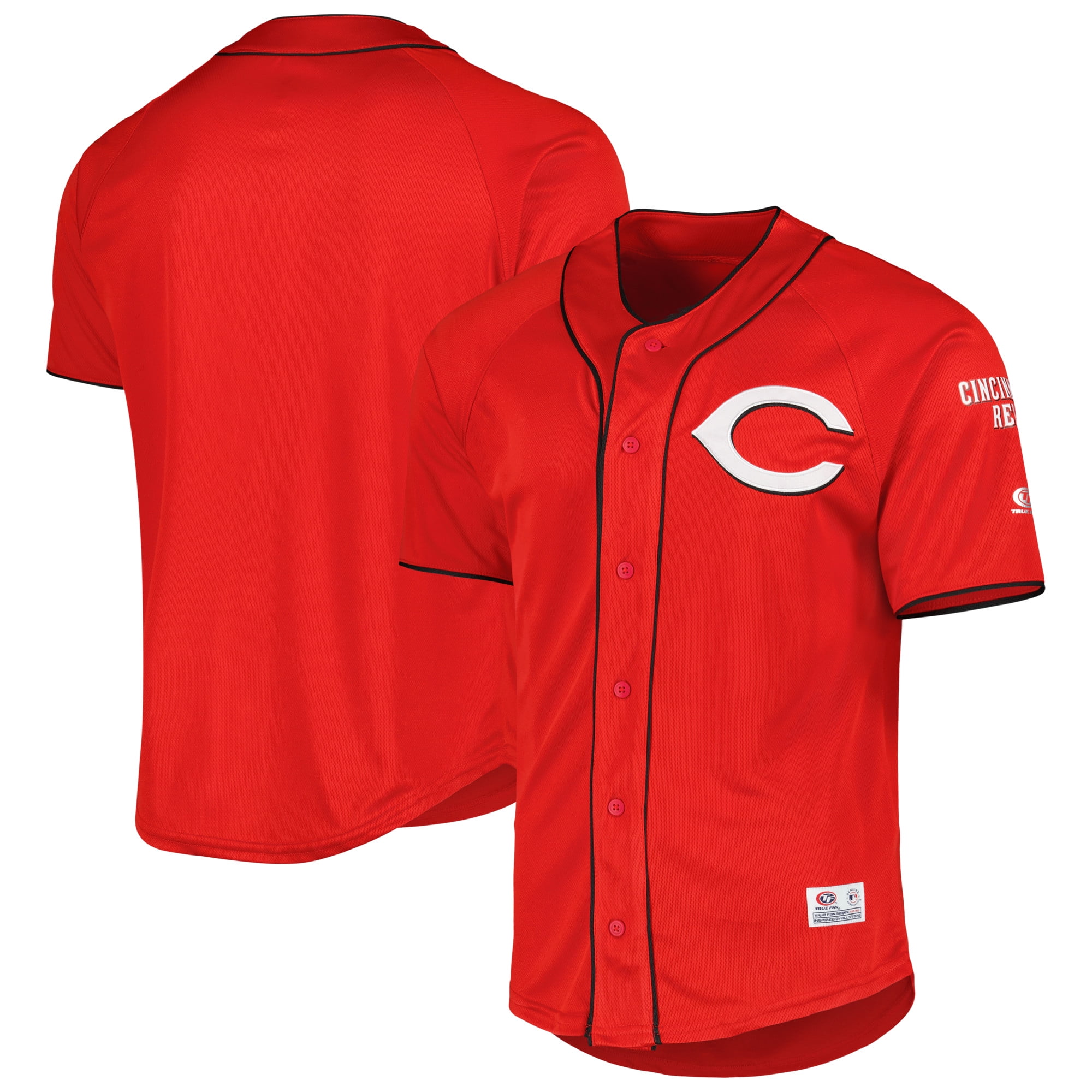 Men's Red Cincinnati Reds ButtonUp Baseball Jersey