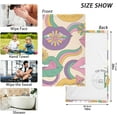 thumbnail image 3 of SKYSONIC Towels 2 Pack, Hippie Lips Print for Bathroom Kitchen Travel 16×28 inch, Cotton Bath Towels Lightweight Quickdry for Bathroom Ktichen Travel SPA Gym, 3 of 7