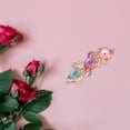 thumbnail image 3 of Vjnyvs Rhinestone Pearl Hair Clips, Metal Hair Clips Antique Crystal Barrette Women's Hair Accessories for Bridal Wedding, 3 of 7