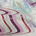 thumbnail image 1 of oneOone Viscose Chiffon Purple Fabric Abstract-Abstract Wave Dress Material Fabric Print Fabric By The Yard 42 Inch Wide, 1 of 4