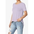 thumbnail image 3 of TheMogan Women's PLUS Basic Crew Neck Round Hem Short Sleeve Draped Jersey Tee, 3 of 6