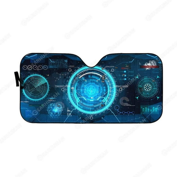 Custom Spacecraft-Inspired Sunshade Windshield Cars Suv Truck