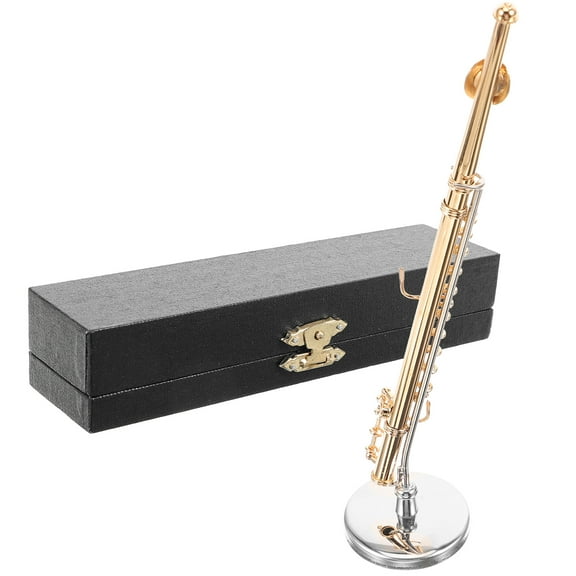 Greenadscape 1 Set Mini Musical Instrument Model Flute for Table Ornament present