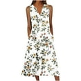 thumbnail image 2 of YOTAMI Summer Dresses for Women Plus Size Beach Vacation Casual Dresses with Pocket Sleeveless Boho Floral Print Swing Midi Dress, 2 of 5