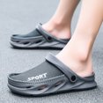 thumbnail image 3 of Rokment Mesh EVA Patchwork Wide Feet Clogs Garden Shoes for Men with Back Straps Breathable Waterproof Beach Slides Summer Casual Walking Slippers Water Sandals Grey Size 11, 3 of 6
