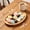 Khaki, variant on Easter Wooden Serving Tray Egg Shaped Wood Plates Rural Decorative Snack Dessert Platter For Spring Holiday Table Kitchen Home