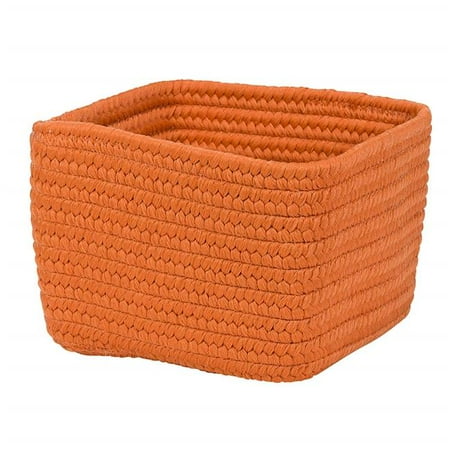 

BC31A012X008S Braided Craft Basket - Orange Zest 12 x12 x8 Basket 100% Polypropylene - Rectangle.