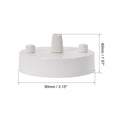 thumbnail image 3 of Uxcell 80mm Ceiling Pendant Light Canopy Plate Kit White with White Cord Grip, 3 of 5